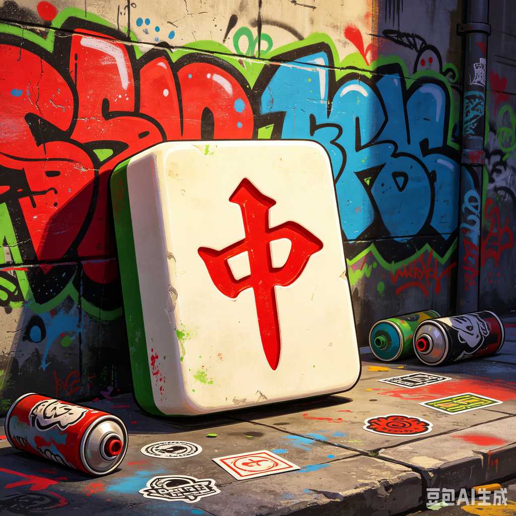 hand painted mahjong tiles